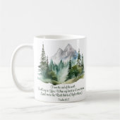 Mug Psalm 61:2 Lead me to the Rock Scripture Mountain (Gauche)