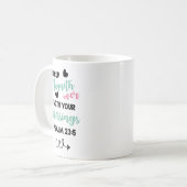 Mug Psalm Bible Citation Coupe de ma Coupe de football (Devant gauche)