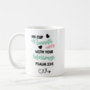 Mug Psalm Bible Citation Coupe de ma Coupe de football