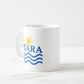 Mug PSARA Grèce, Sun Waves (Devant gauche)