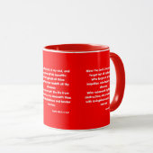 Mug Psaume 103:2-4 KJV Bible Écriture Deux Tons (Devant droit)