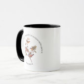 Mug Psaume 118:24 Verse de la Bible et oiseaux lapins (Devant gauche)