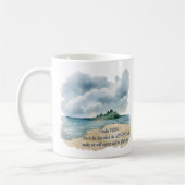 Mug Psaume 118 Jour de Réjouissance Scène de Plage Nua (Gauche)