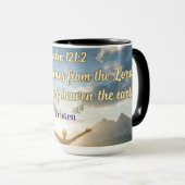 Mug Psaume 121 Mon secours vient du Seigneur - (Devant droit)