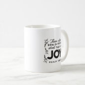 Mug Psaume 126:5 Typographie des Écritures – Moissonne (Devant droit)