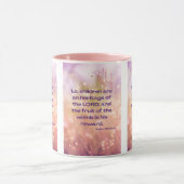 Mug Psaume 127:3 KJV Bible Écriture Pic Deux Tons (Centre)