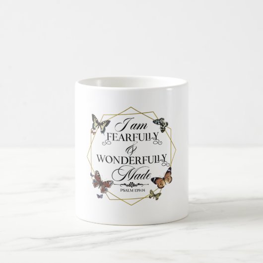 Mug Psaume 139 14 Citation Verse De La Bible Chrétienn (Centre)