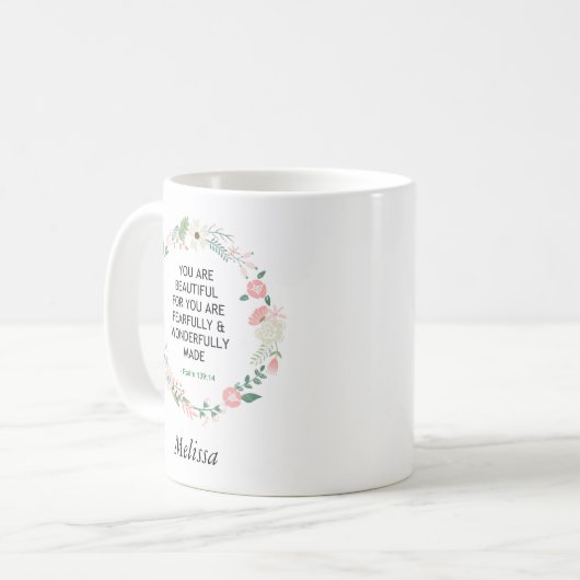 Mug Psaume 139 Vous Êtes Beau (Devant gauche)