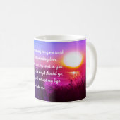 Mug Psaume 143:8 Montre-moi le chemin, Bible Verse (Devant droit)