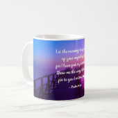 Mug Psaume 143:8 Montre-moi le chemin, Bible Verse (Devant gauche)