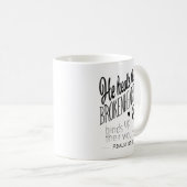 Mug Psaume 147:3 Il guérit les âmes brisées (Devant droit)