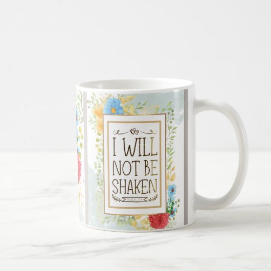 Mug Psaume 16 8 Je ne serai pas secoué Bible chrétien (Droite)