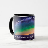 Mug Psaume 19 Galaxy Sky Inspirational Christian (Devant gauche)