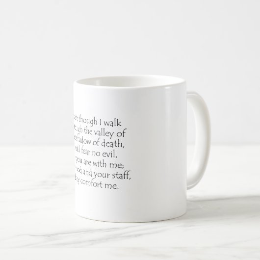 Mug Psaume 23 4 (Devant droit)