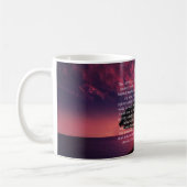 Mug Psaume 23 Citation biblique Coucher de soleil Océa (Gauche)