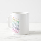 Mug Psaume 23 NKJV Le Seigneur est Mon Pasteur (Devant gauche)