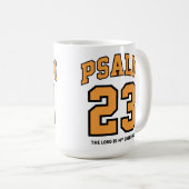 Mug Psaume 23 Varsity Sports Gold Black Christian (Devant droit)