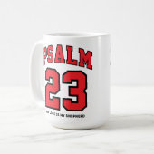 Mug Psaume 23 Varsity Sports Red Black Christian (Devant gauche)