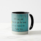 Mug Psaume 30:2 Verse de la Bible (Devant droit)