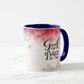 Mug Psaume 33:12 Béni est la Nation Bible Verse (Devant droit)