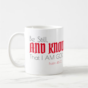 Mug Psaume 46:10 « Demeurez dans le silence, et sachez