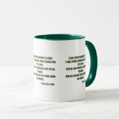 Mug Psaume 54:6-7 KJV Bible Écriture Deux Tons (Devant droit)