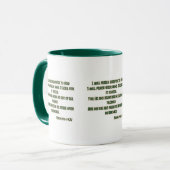 Mug Psaume 54:6-7 KJV Bible Écriture Deux Tons (Devant gauche)