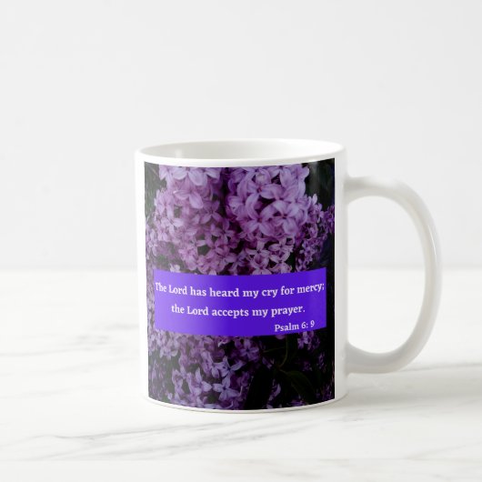 Mug Psaume 6 Verse de la Bible (Droite)