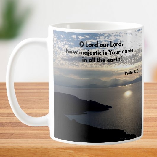 Mug Psaume 8 Bible Verse Christian