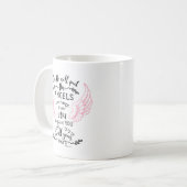 Mug Psaume 91:11 Bible Écriture Verse Angels Garde (Devant gauche)
