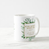 Mug Psaume 91:4 Il vous abritera Nom personnalisé (Devant droit)