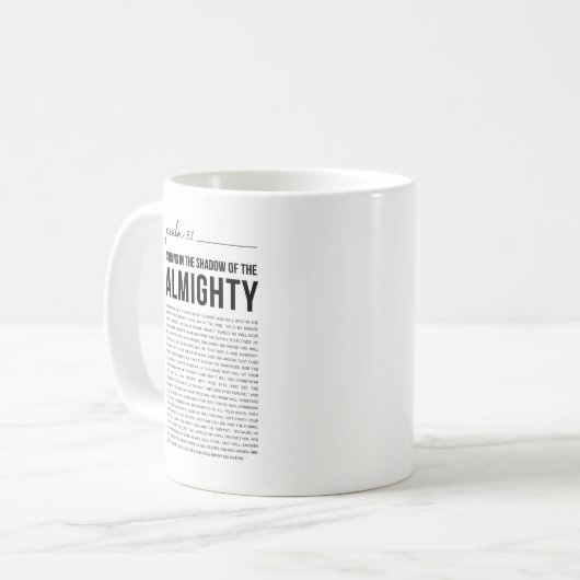 Mug Psaume 91 NKJV (Devant gauche)