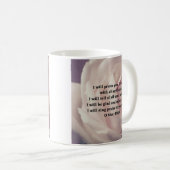 Mug Psaume 9 Floral Christian (Devant droit)
