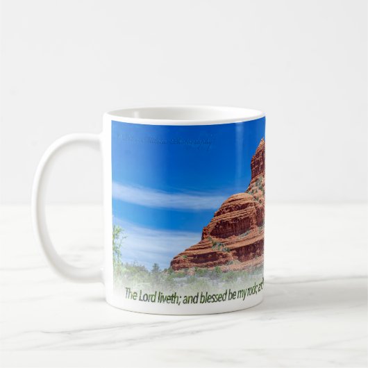 Mug Psaume Bell Rock 18:46 KJV (Gauche)