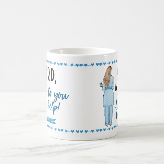 Mug Psaume de prière 88:13 "Chaque matin je vous prie" (Centre)
