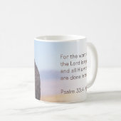 Mug Psaume Hawk de Harris 33:4 KJV (Devant droit)