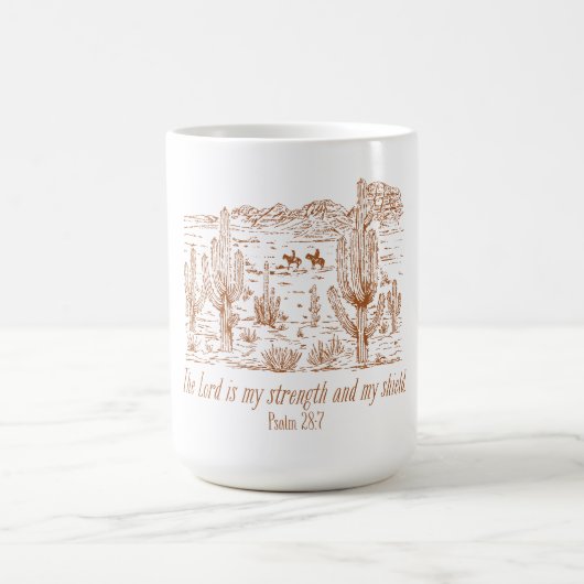 Mug Psaume occidental 28:7L'Éternel est ma force (Centre)