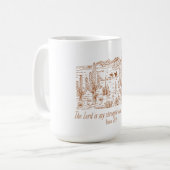 Mug Psaume occidental 28:7L'Éternel est ma force (Devant gauche)