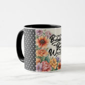 Mug Psaumes 147:3 Image de verset de la Bible chrétien (Devant gauche)