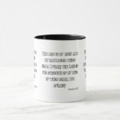 Mug Psaumes 27:1 KJV Bible Écriture Deux Tons (Centre)