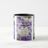 Mug Psaumes 27:1 KJV Bible Écriture Pic Deux Tons (Centre)