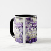 Mug Psaumes 27:1 KJV Bible Écriture Pic Deux Tons (Devant gauche)