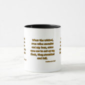 Mug Psaumes 27:2 KJV Bible Écriture Deux Tons (Centre)
