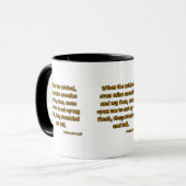 Mug Psaumes 27:2 KJV Bible Écriture Deux Tons (Devant gauche)