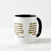 Mug Psaumes 27:2 KJV Bible Écriture Deux Tons (Devant droit)