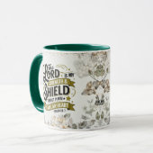 Mug Psaumes 28:7 Seigneur Ma force et Bouclier Personn (Devant gauche)