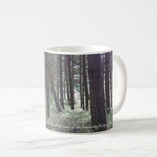 Mug Psaumes 96:12 Inspirational (Devant droit)