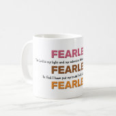 Mug Psaumes sans peur Inspirationnel JE NE CRAINS PAS (Devant gauche)