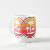 Mug Psychedelic Magic Mushrooms  Retro Vintage Psilocy (Devant gauche)