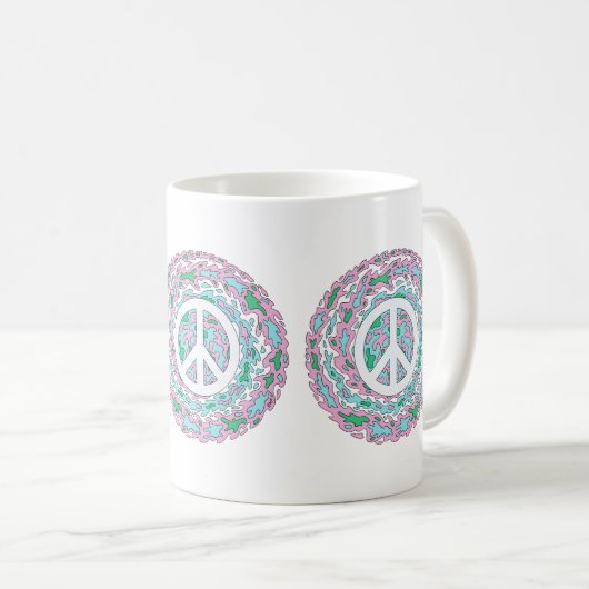 Mug Psychedelic Peace (Devant droit)